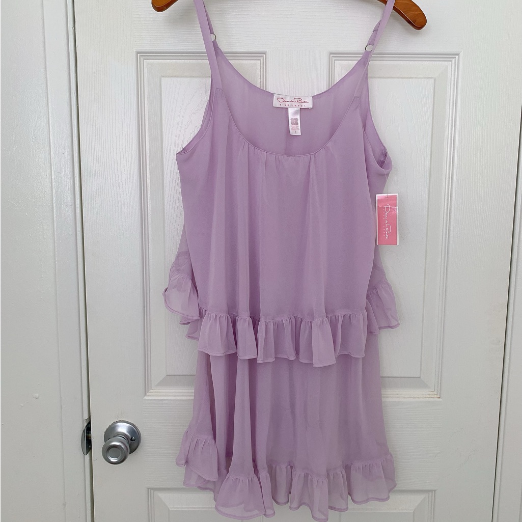 Oscar De La Renta Lavender Mini Dress Brand New With Tag Oscar De La Renta Lavender Mini Dress Brand New With Tag